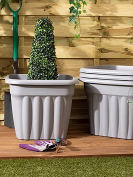 Product photograph of Wham Set Of 4 Vista 49cm Square Planter from very.co.uk
