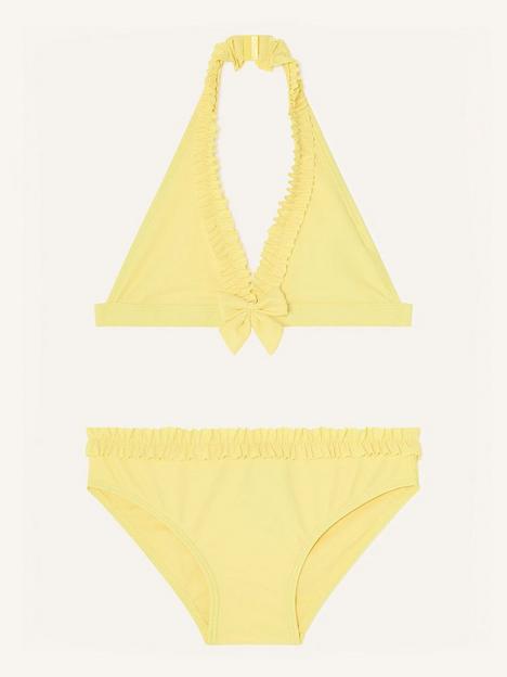 monsoon-girls-sew-frill-front-lasercut-bikini-yellow