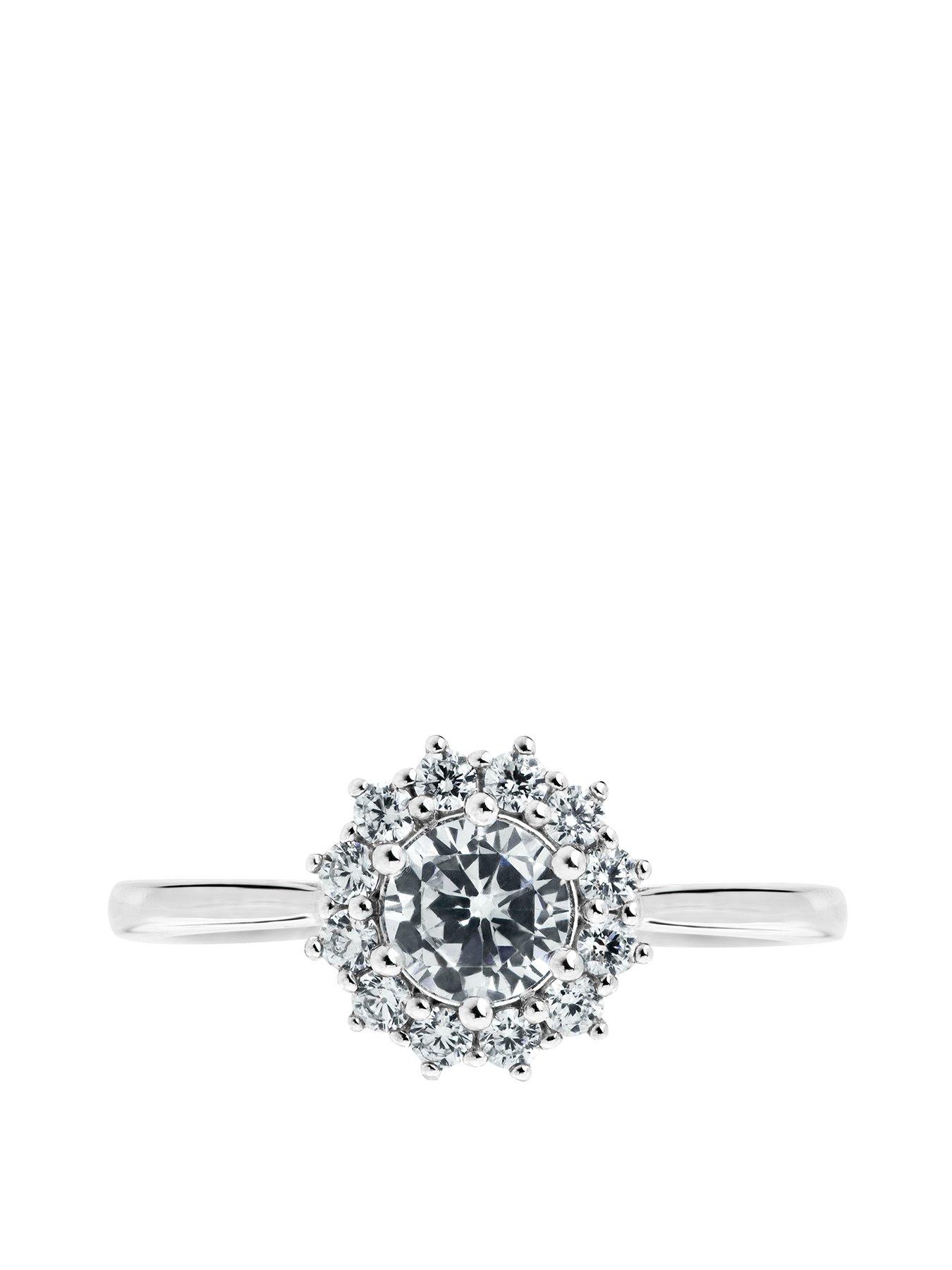 Image 2 of 4 of Created Brilliance Lillian Created Brilliance 9ct White Gold 0.75ct Lab Grown Diamond Cluster Ring