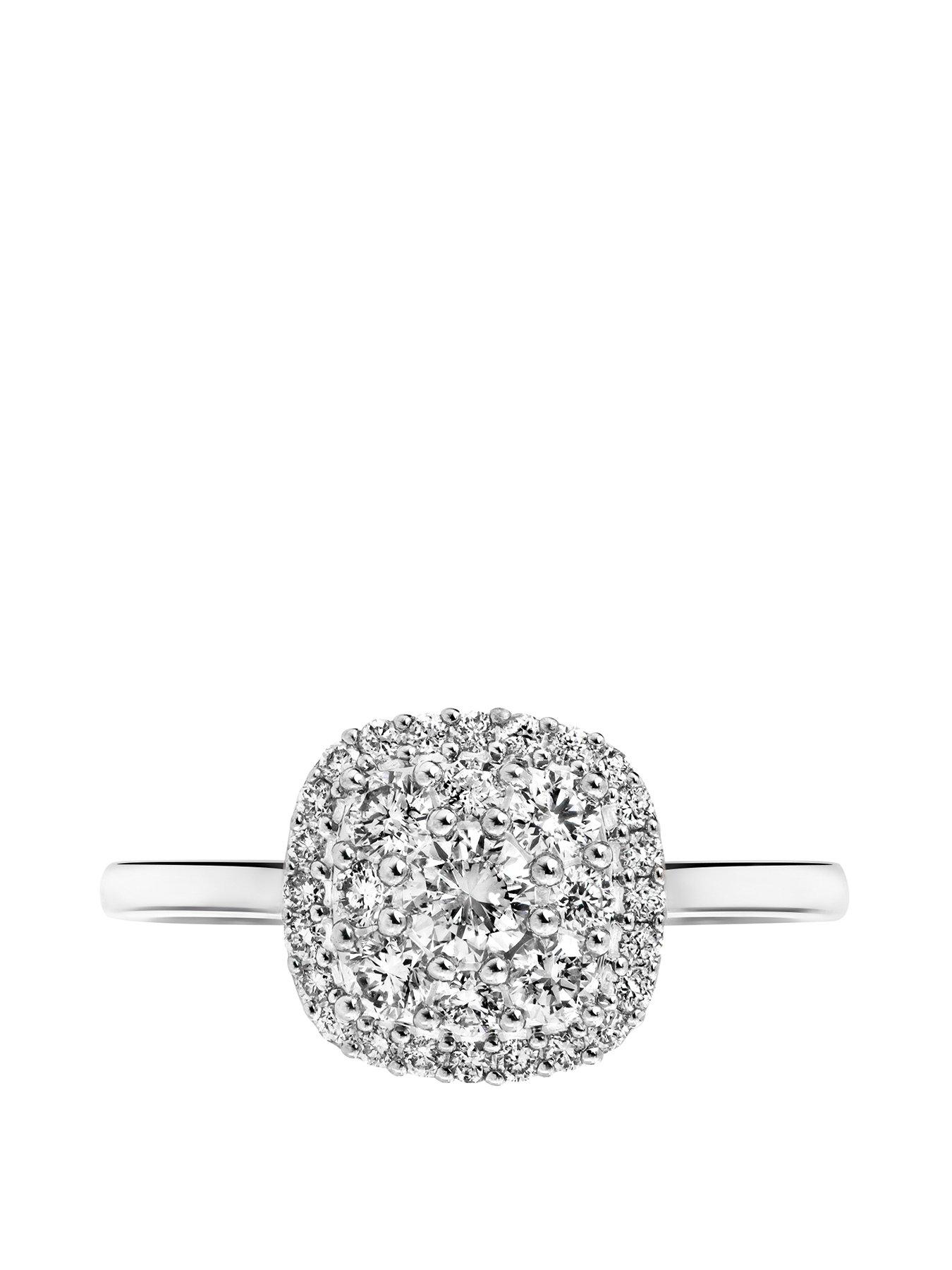 Image 2 of 5 of Created Brilliance Helen Created Brilliance 9ct White Gold 0.50ct Lab Grown Diamond Cluster Ring
