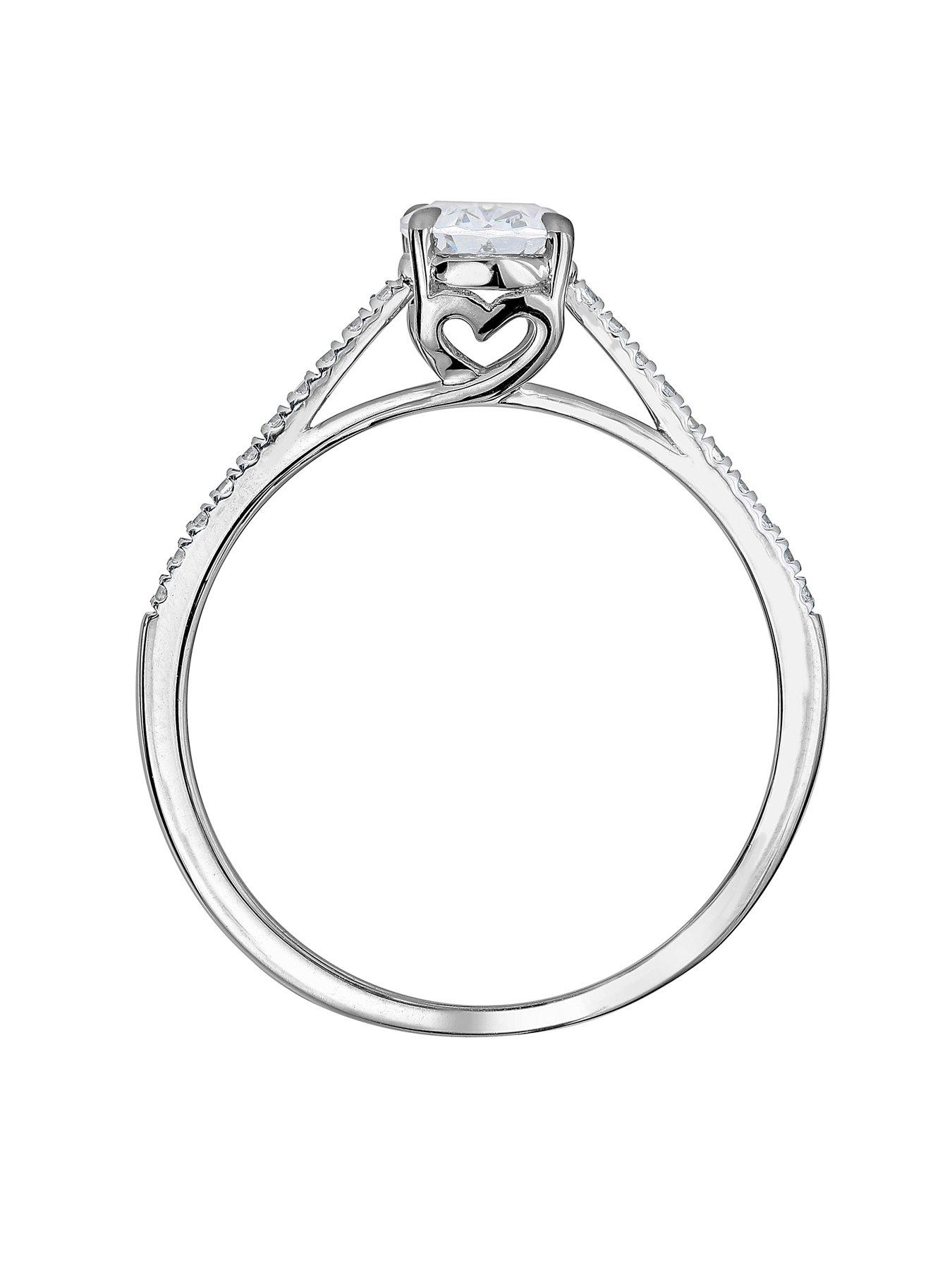Image 2 of 6 of Created Brilliance Vivian Created Brilliance 9ct White Gold Princess Cut 0.68ct Lab Grown Diamond Ring