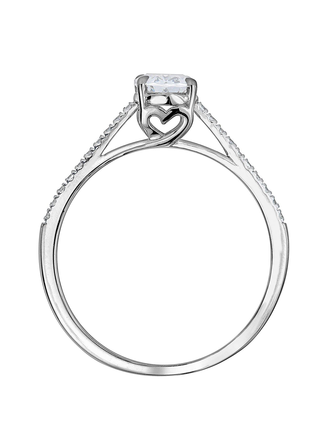 Image 3 of 6 of Created Brilliance Vivian Created Brilliance 9ct White Gold Princess Cut 0.68ct Lab Grown Diamond Ring