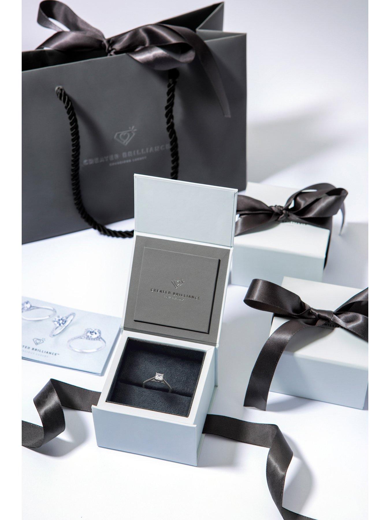 Image 6 of 6 of Created Brilliance Vivian Created Brilliance 9ct White Gold Princess Cut 0.68ct Lab Grown Diamond Ring