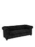  image of very-home-chester-chesterfieldnbspleather-looknbsp3-seater-2-seater-sofa-set-blacknbspbuy-and-save