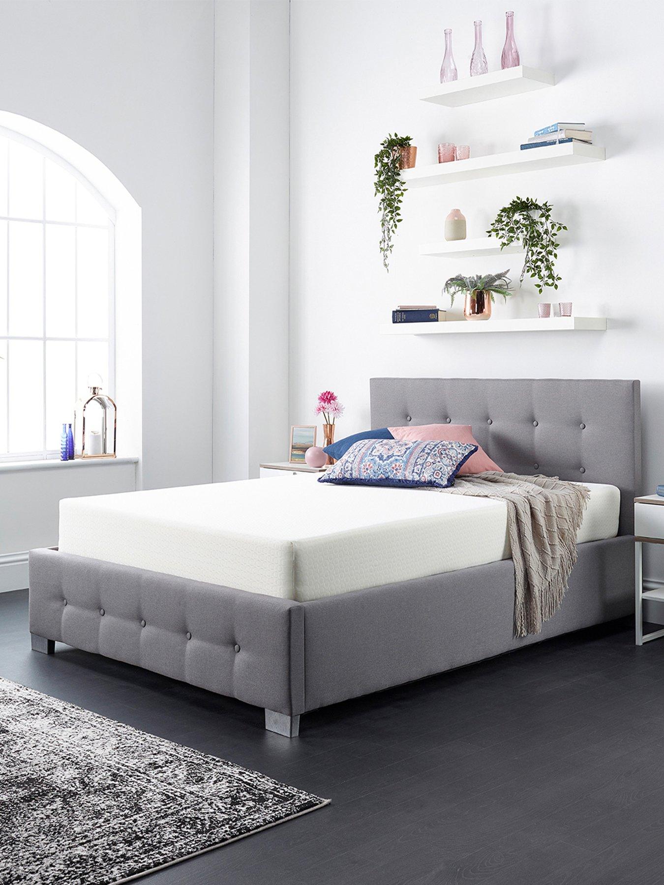Image 3 of 5 of Aspire End Lift Up Linen Ottoman Bed - Grey