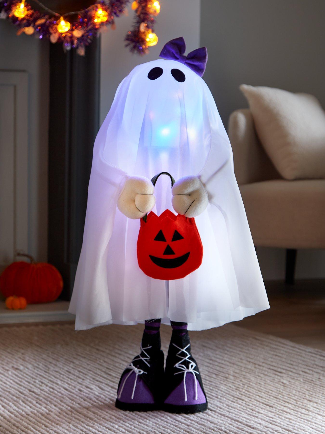 Standing Light Up Ghost Halloween Decoration | very.co.uk