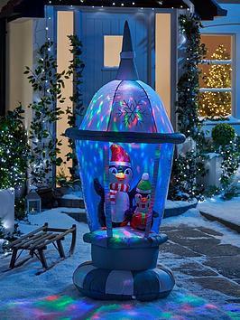 Product photograph of Penguin Inflatable Light Up Scene Outdoor Christmas Decoration from very.co.uk