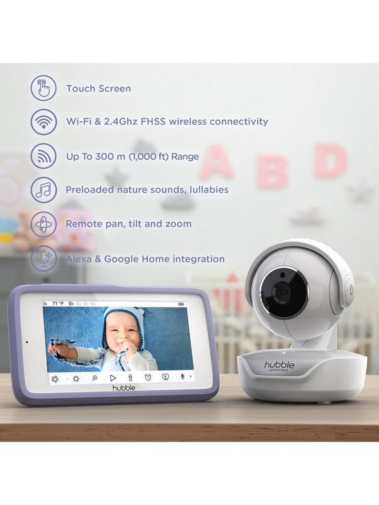 stillFront image of hubble-nursery-pal-deluxe-connected-5-baby-monitor-with-ptz-camera