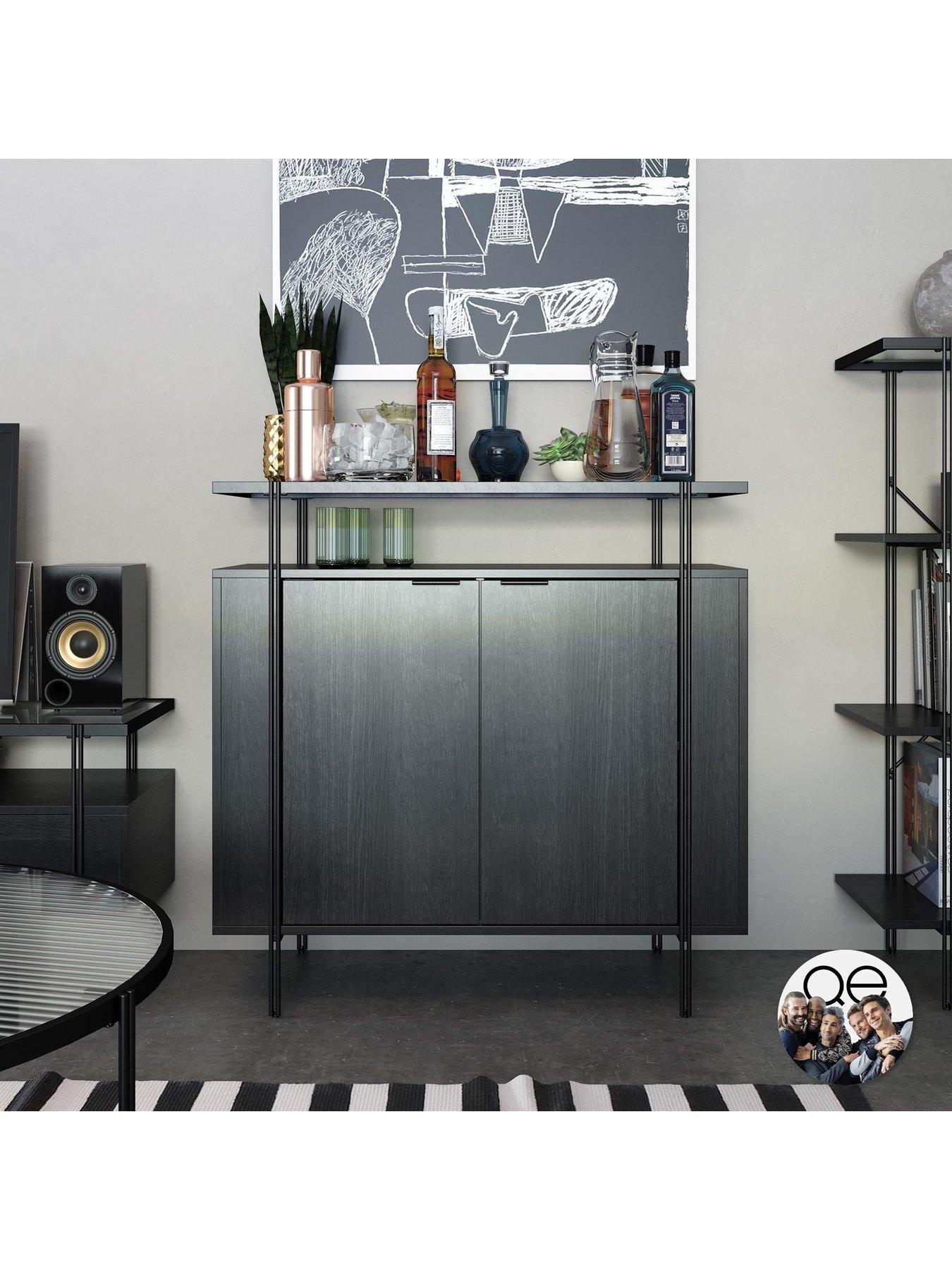 Image 3 of 6 of Dorel Home Wainwright Bar Cabinet