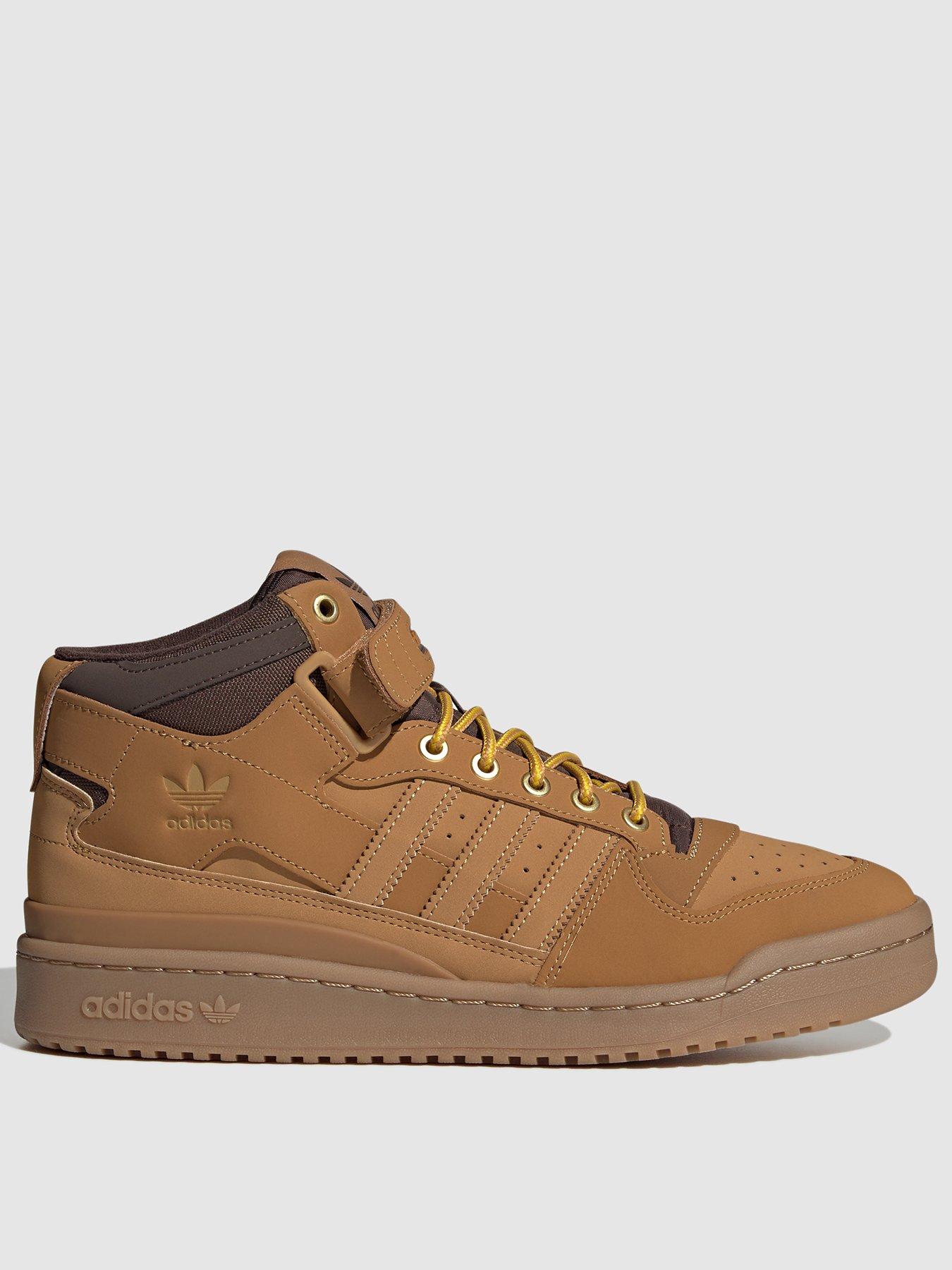 adidas forum mid brown