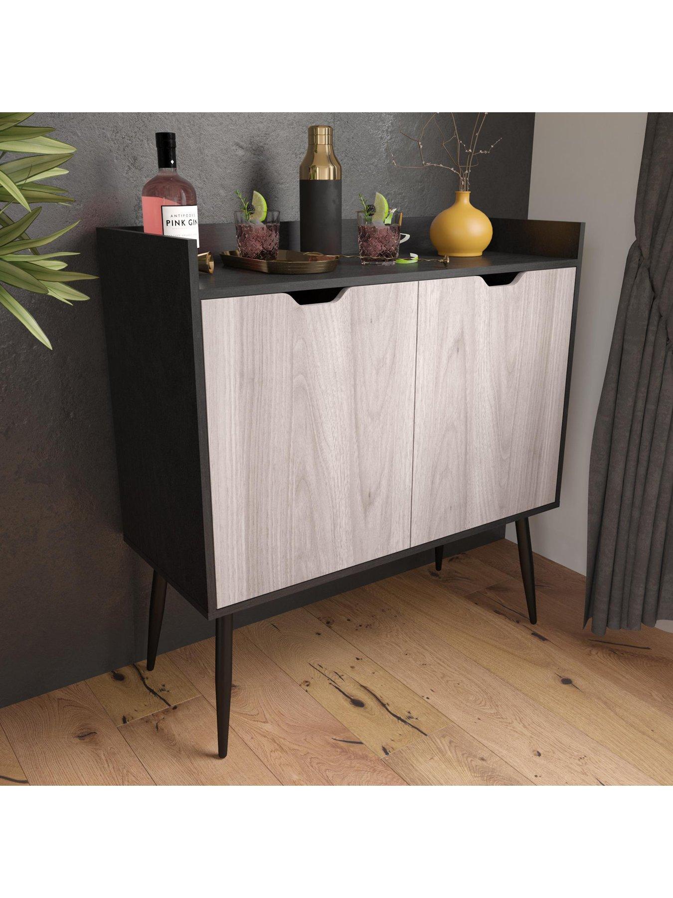 Product photograph of Queer Eye Copley Bar Cabinet from very.co.uk