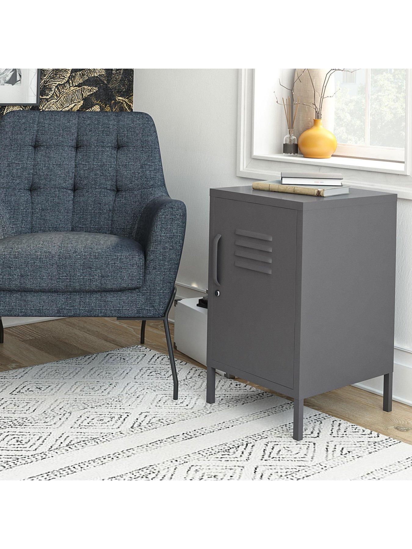 Metal locker end table discount