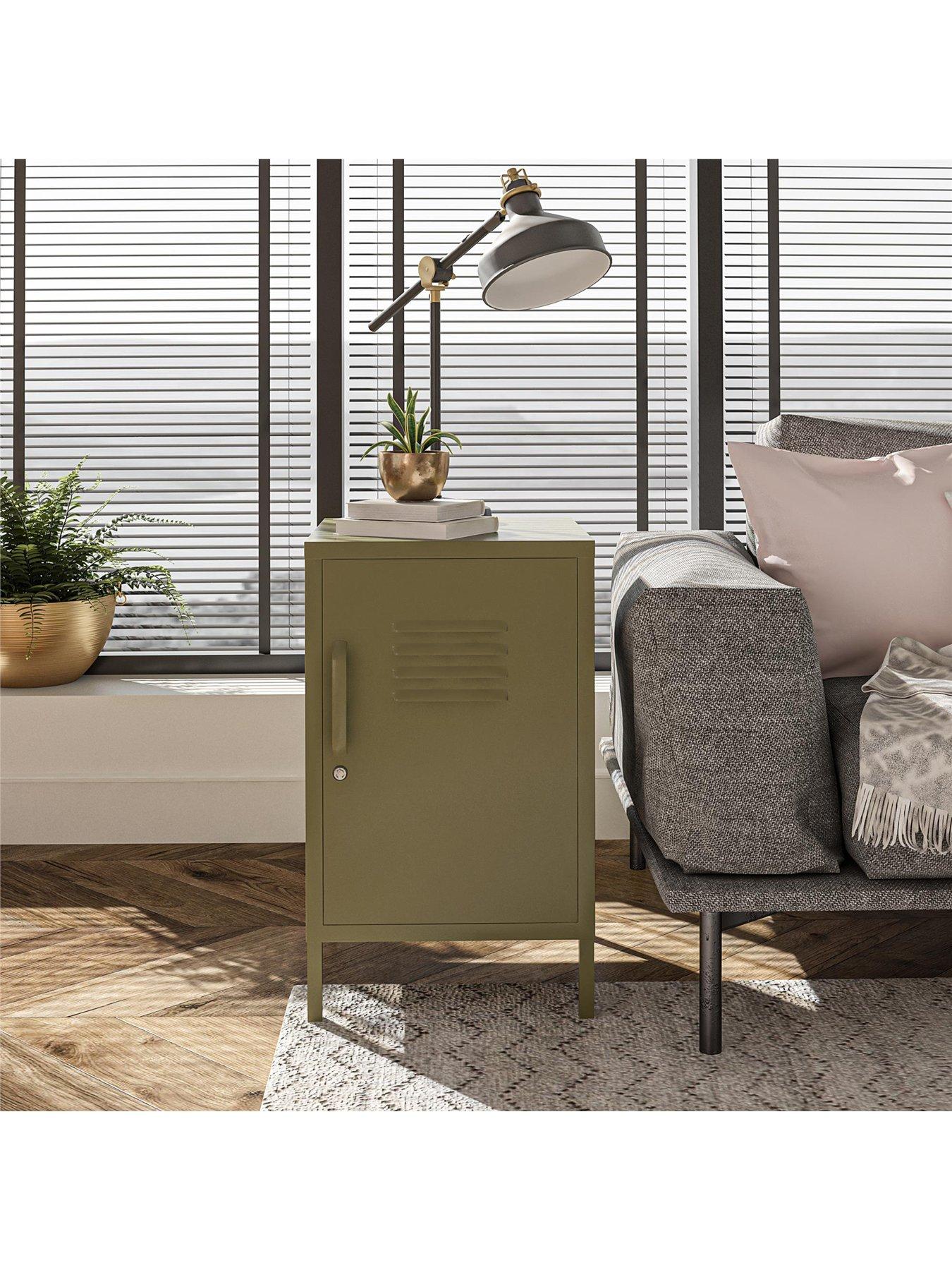 Dorel Home Bradford Metal Locker End Table