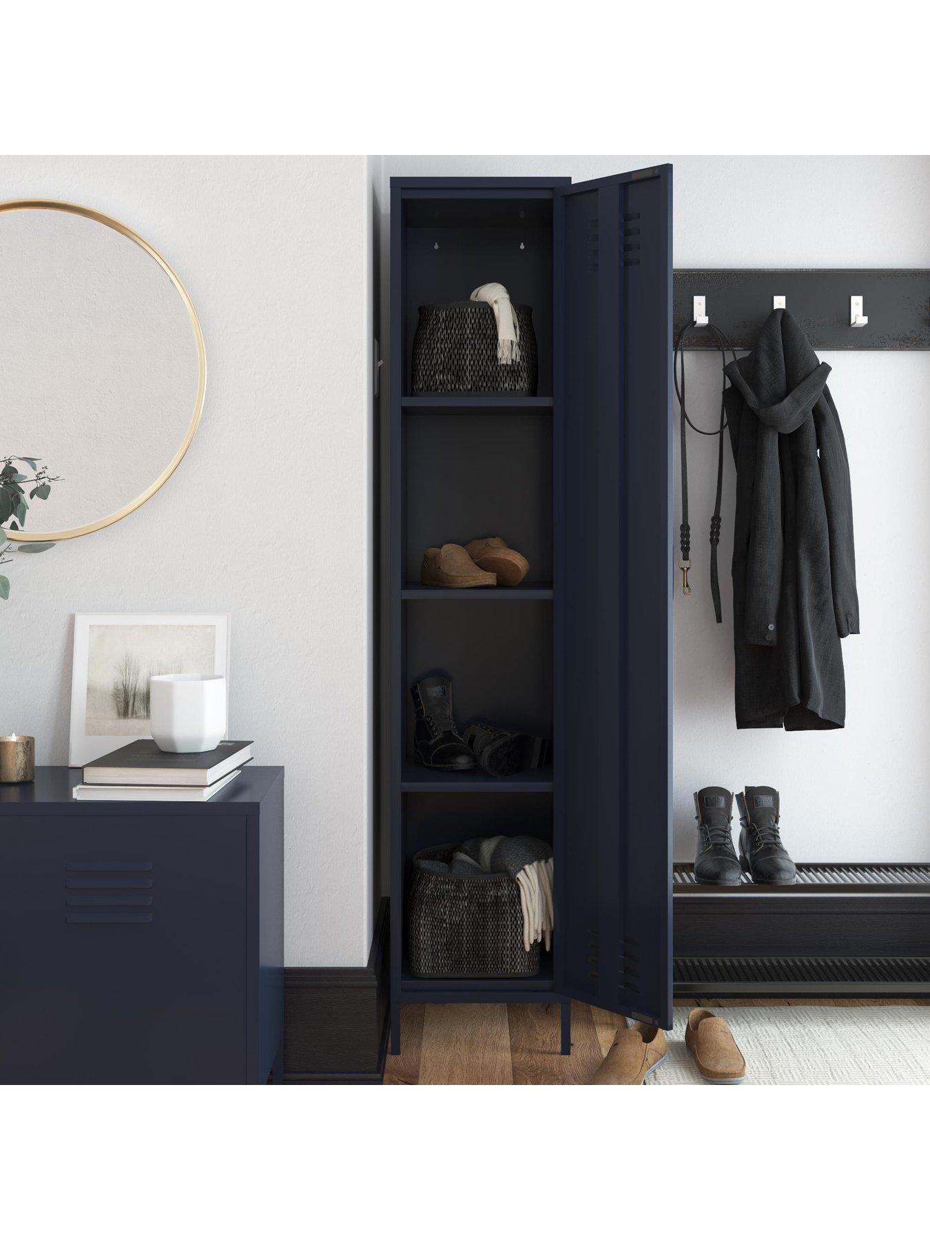 Image 6 of 6 of Dorel Home Bradford Single Metal Storage Cabinet