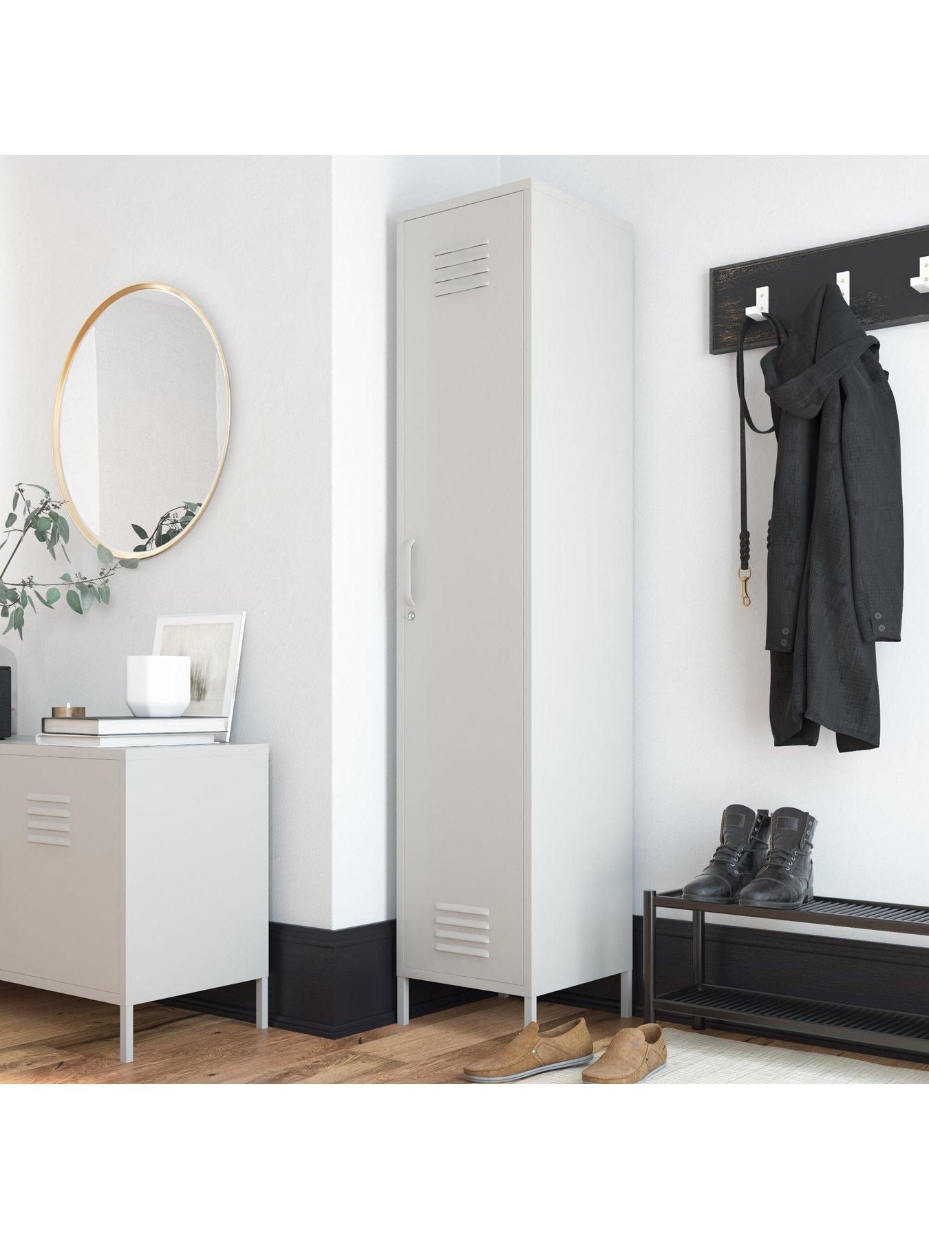 Dorel Home Bradford Single Metal Storage Cabinet