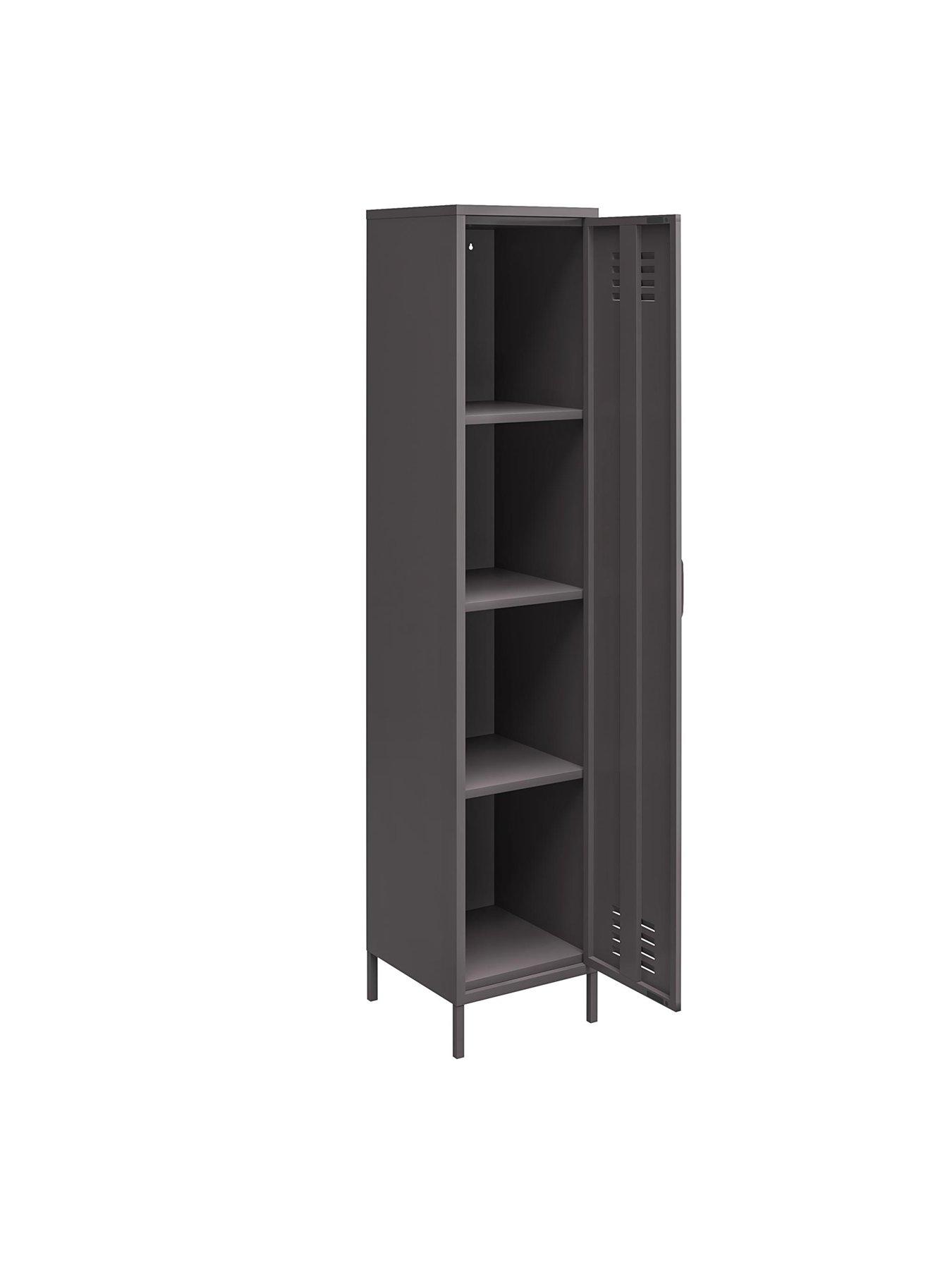 Image 3 of 6 of Dorel Home Bradford Single Metal Storage Cabinet