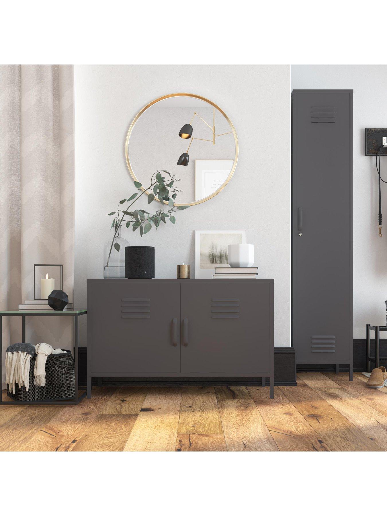 Image 4 of 6 of Dorel Home Bradford Single Metal Storage Cabinet