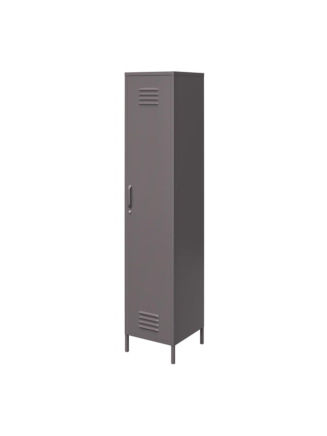 Image 6 of 6 of Dorel Home Bradford Single Metal Storage Cabinet