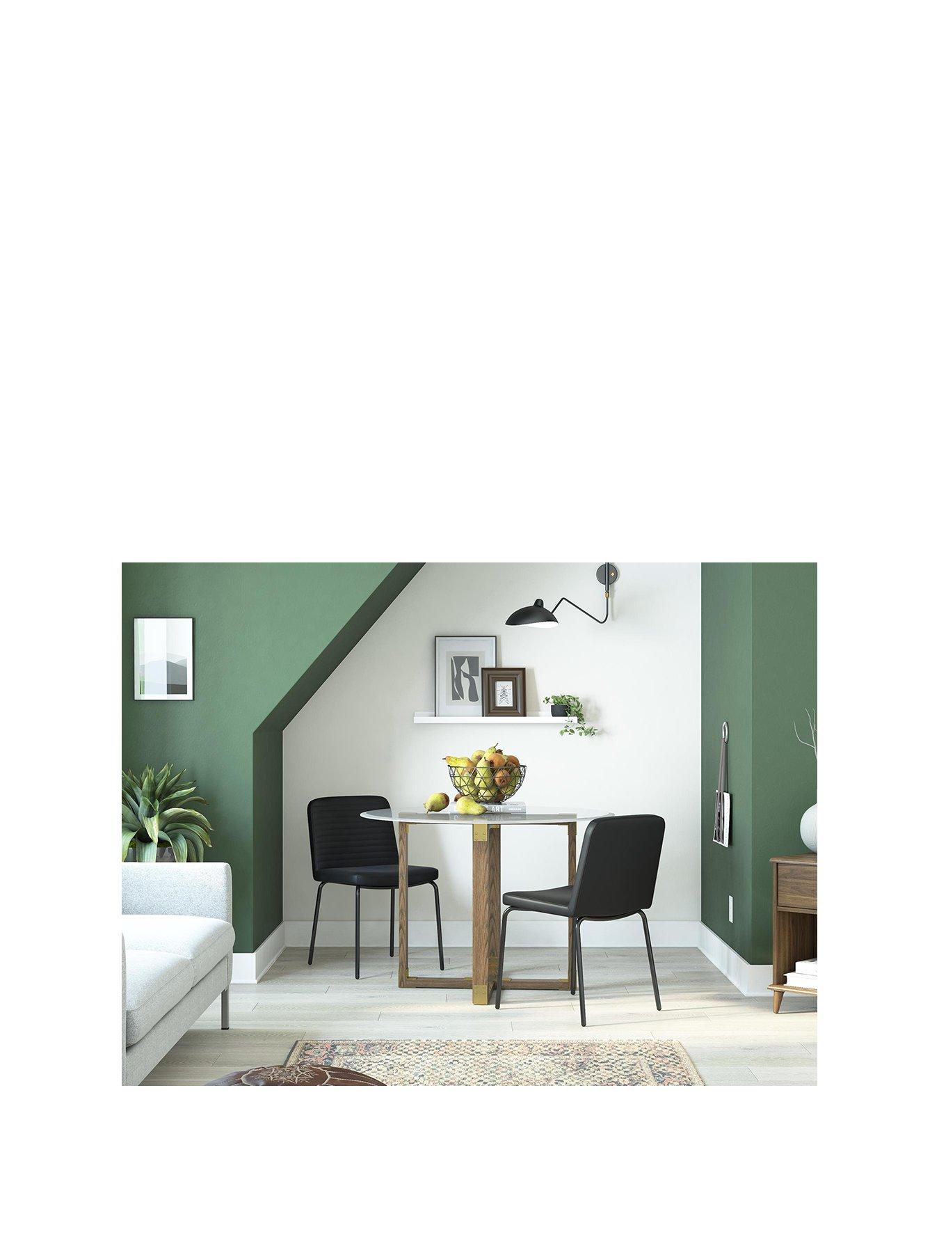 Product photograph of Queer Eye Corey Pair Of Dining Chairs - Black from very.co.uk