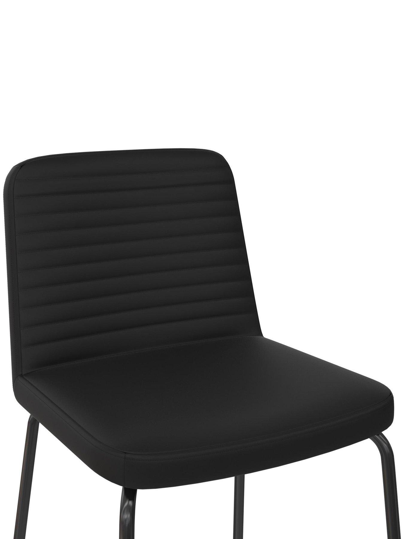 Image 6 of 6 of Dorel Home Corey Counter Stool Black Faux Leather