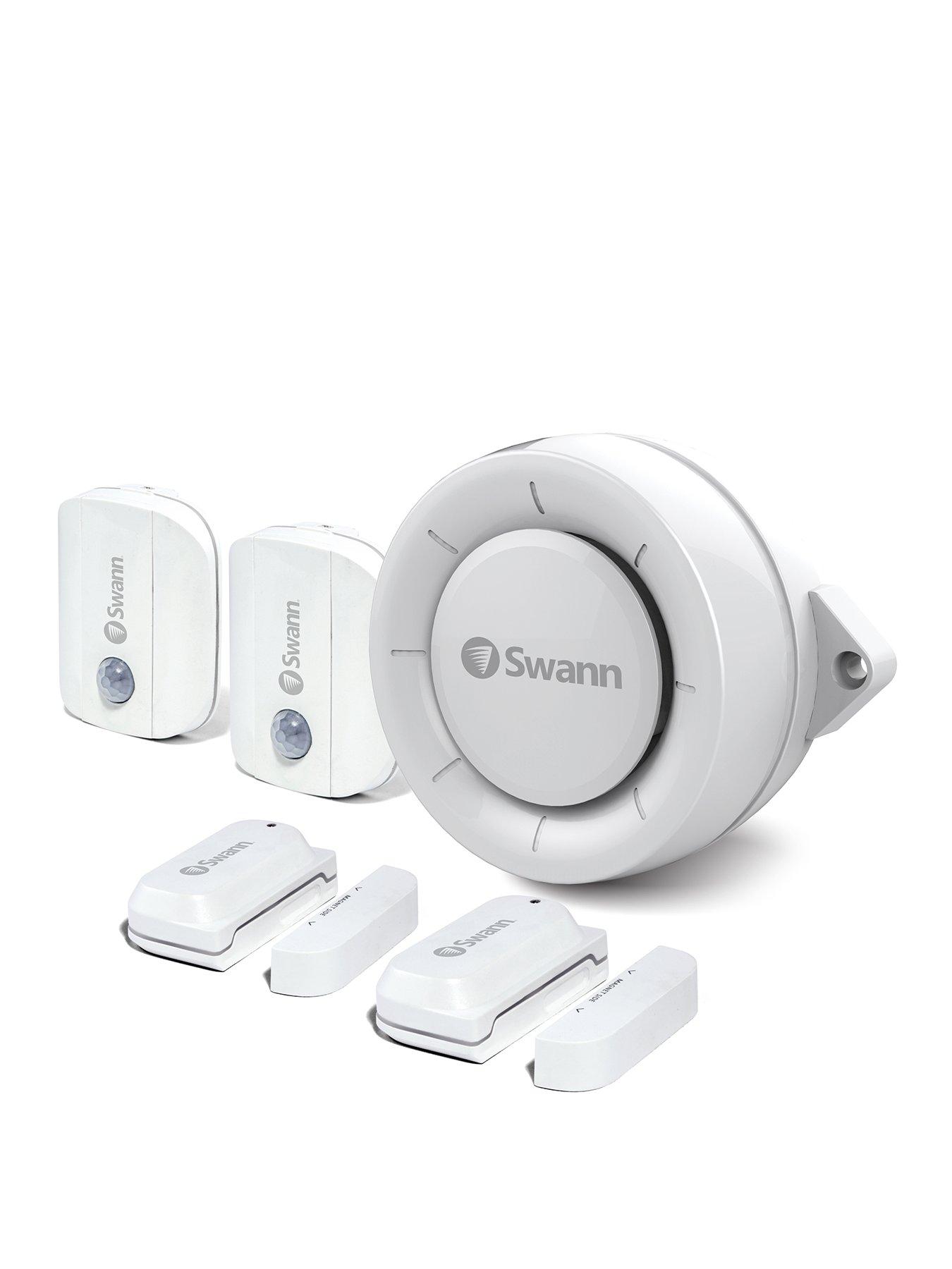 Product photograph of Swann Wi-fi Sensor Amp Alarm Kit from very.co.uk