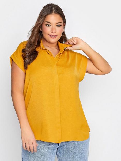 yours-clothing-mustard-pocket-shirt