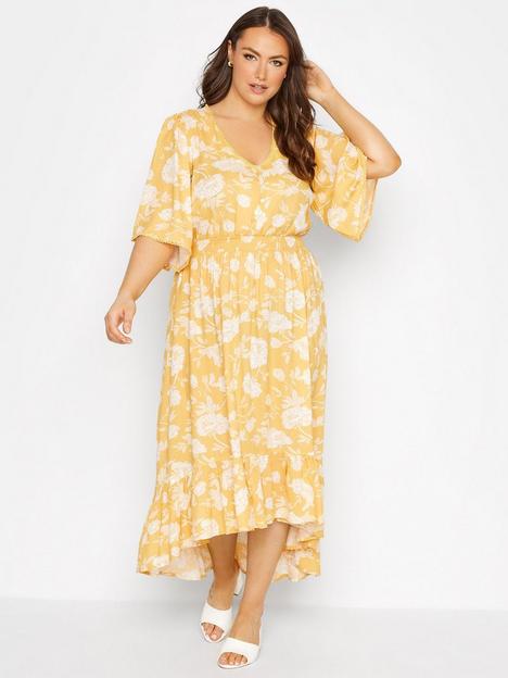 yours-clothing-hi-lo-dress-yellow-floral