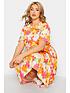  image of yours-clothing-bright-floral-tshirt-dress