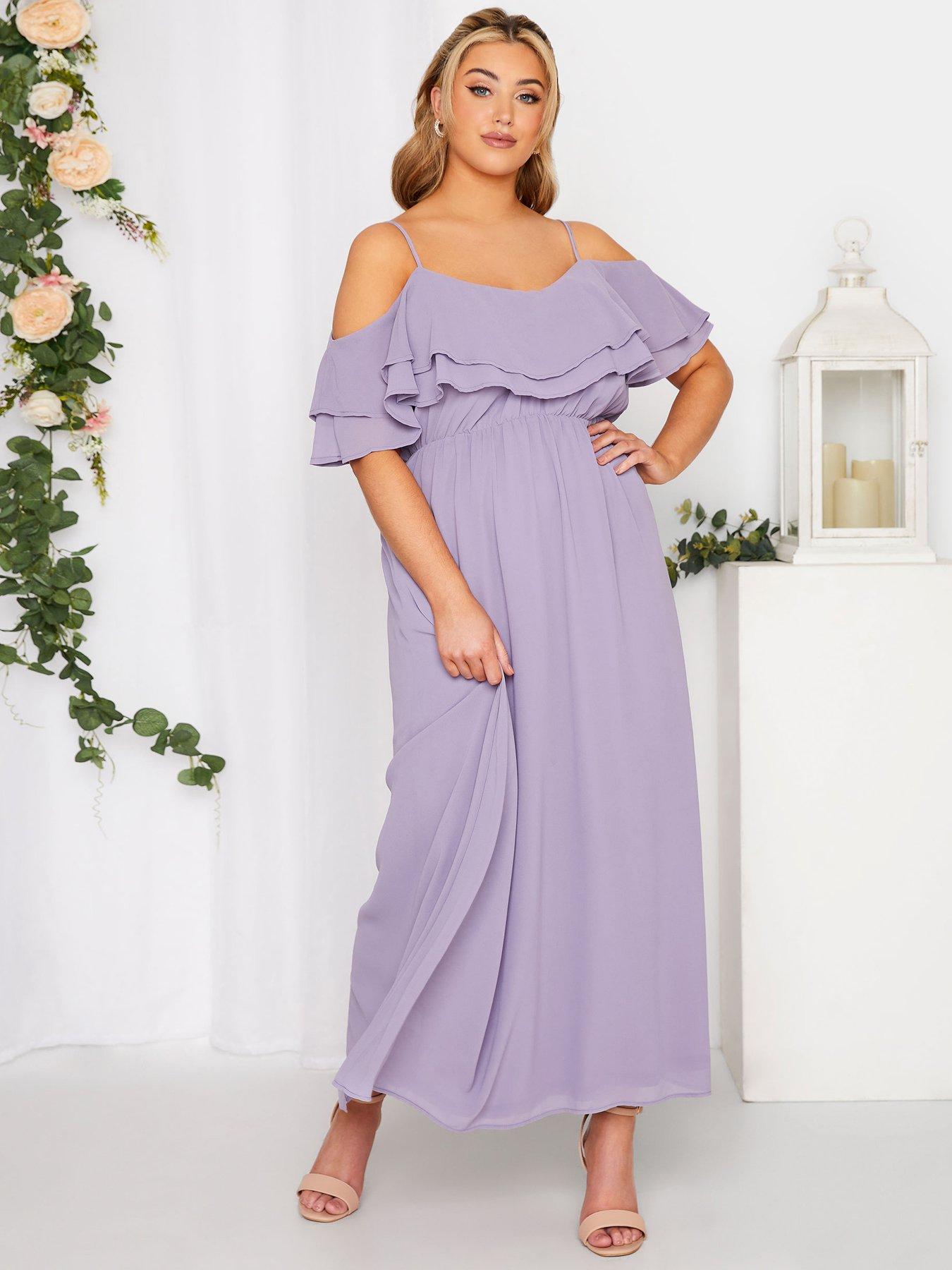 Plus size purple hot sale dresses uk