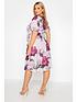  image of yours-clothing-pink-floral-puff-sleeve-dress