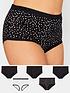  image of yours-clothing-5pk-mini-heart-full-briefs-black