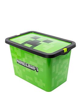 Product photograph of Minecraft 7-litre Storage Click Box from very.co.uk