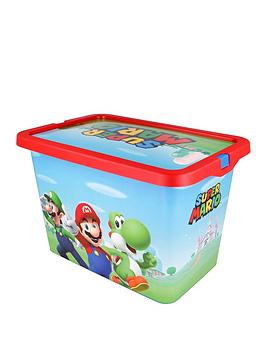 Product photograph of Mario Super Mario Storage Click Box - 7l from very.co.uk