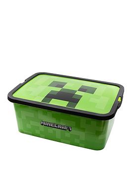 Product photograph of Minecraft Storage Click Box - 13l from very.co.uk