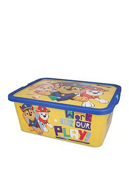 Product photograph of Paw Patrol Storage Click Box - 13l from very.co.uk