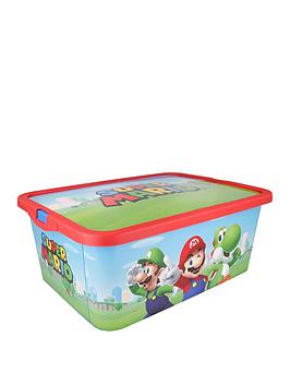 Product photograph of Mario Super Mario Storage Click Box - 13l from very.co.uk