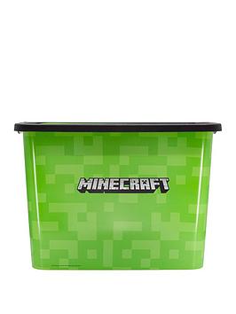 Product photograph of Minecraft 23-litre Storage Click Box from very.co.uk
