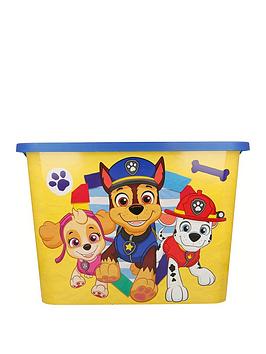 Product photograph of Paw Patrol Storage Click Box - 23l from very.co.uk