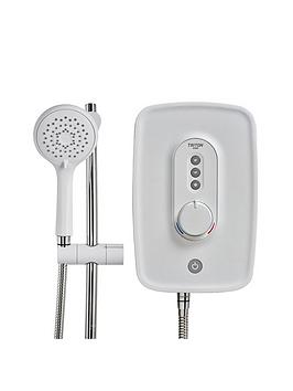 Product photograph of Triton Danzi 8 5kw Electric Shower - White from very.co.uk