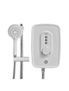 Product photograph of Triton Danzi 9 5kw Electric Shower - White from very.co.uk