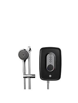 Product photograph of Triton Danzi 9 5kw Electric Shower - Black from very.co.uk
