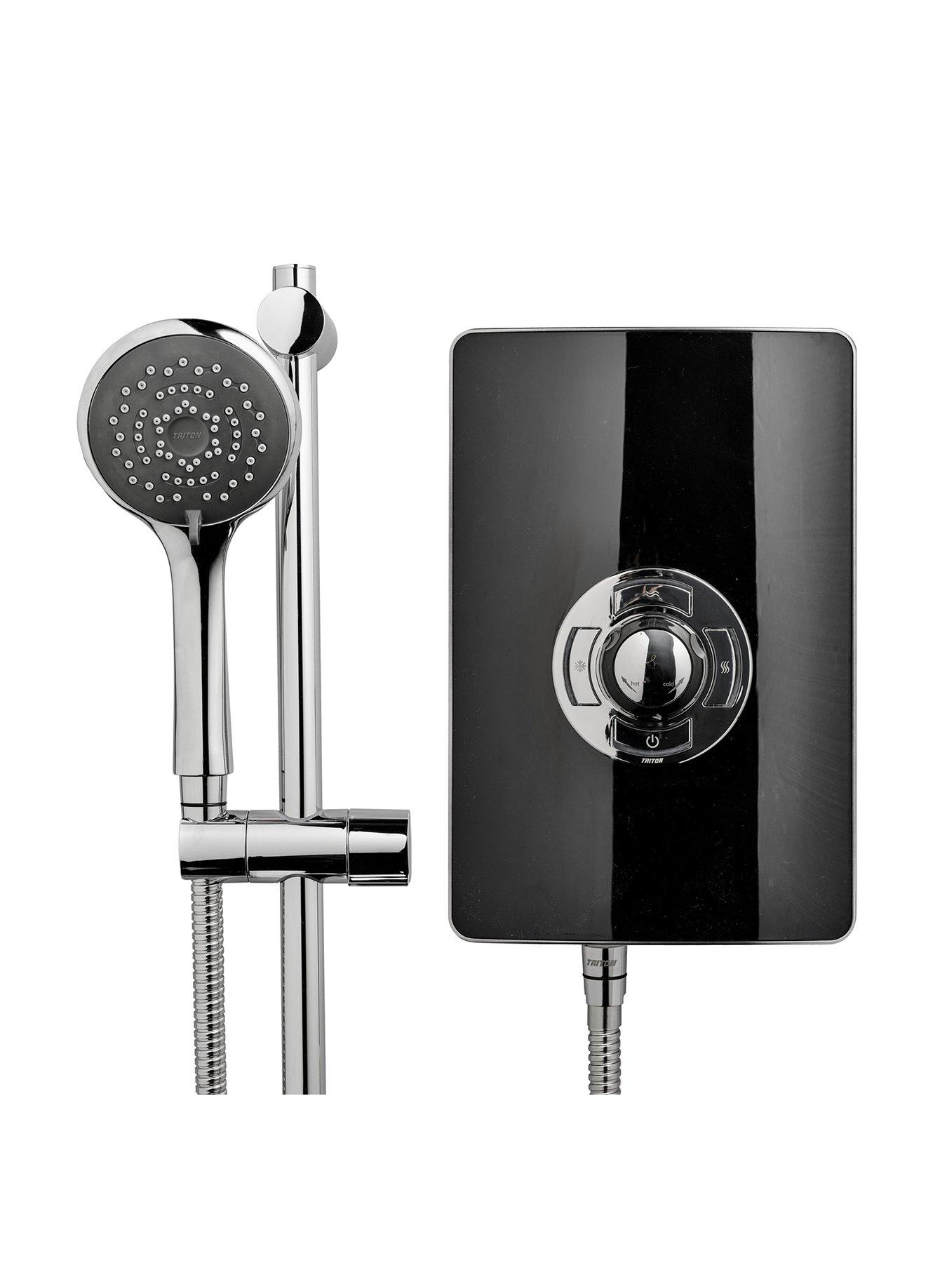 Product photograph of Triton Collection Ii 8 5kw Electric Shower - Black Gloss from very.co.uk