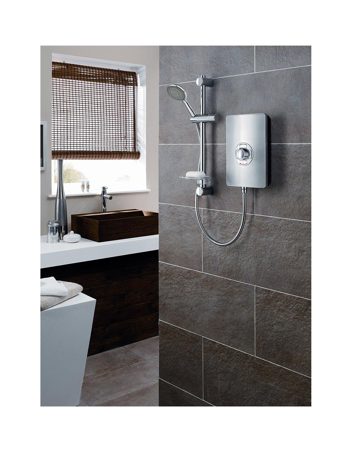 Triton Collection Ii 9.5Kw Electric Shower - Brushed Steel