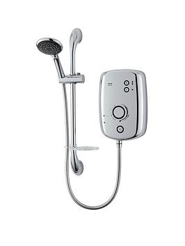 Product photograph of Triton Kito 9 5kw Shower - Chrome from very.co.uk