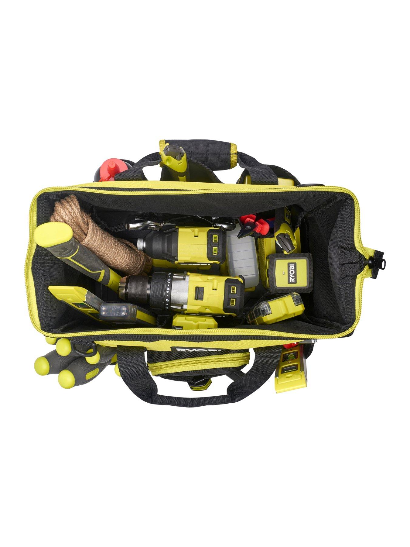 RYOBI - Sac avec fond renforcé 38 x 29 x 20,5 cm pour 1 ou 2 outils
