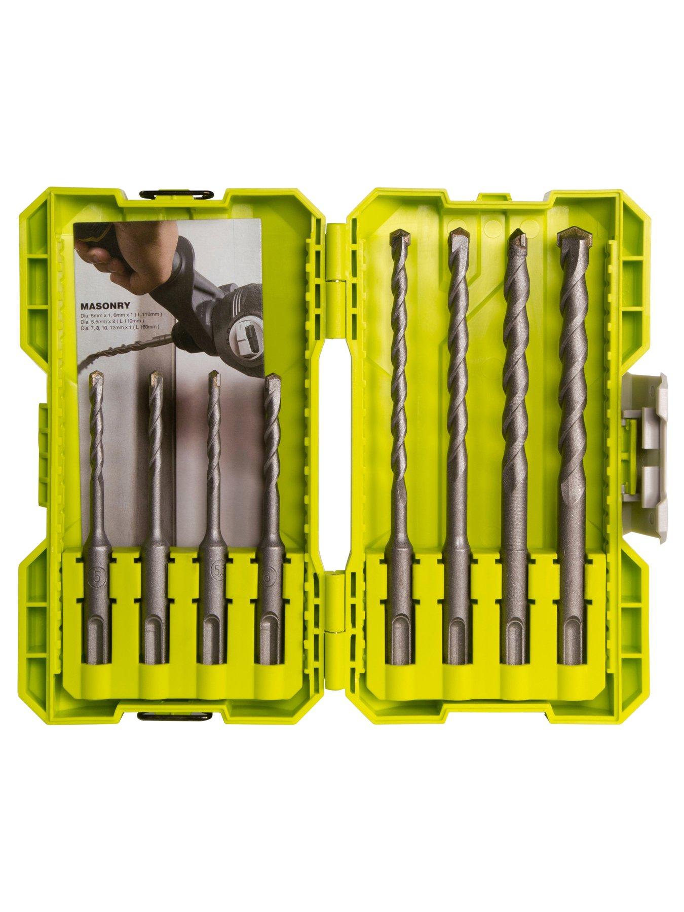 RYOBI RAK08SDS2 SDS Masonry Bit Set 8 piece very