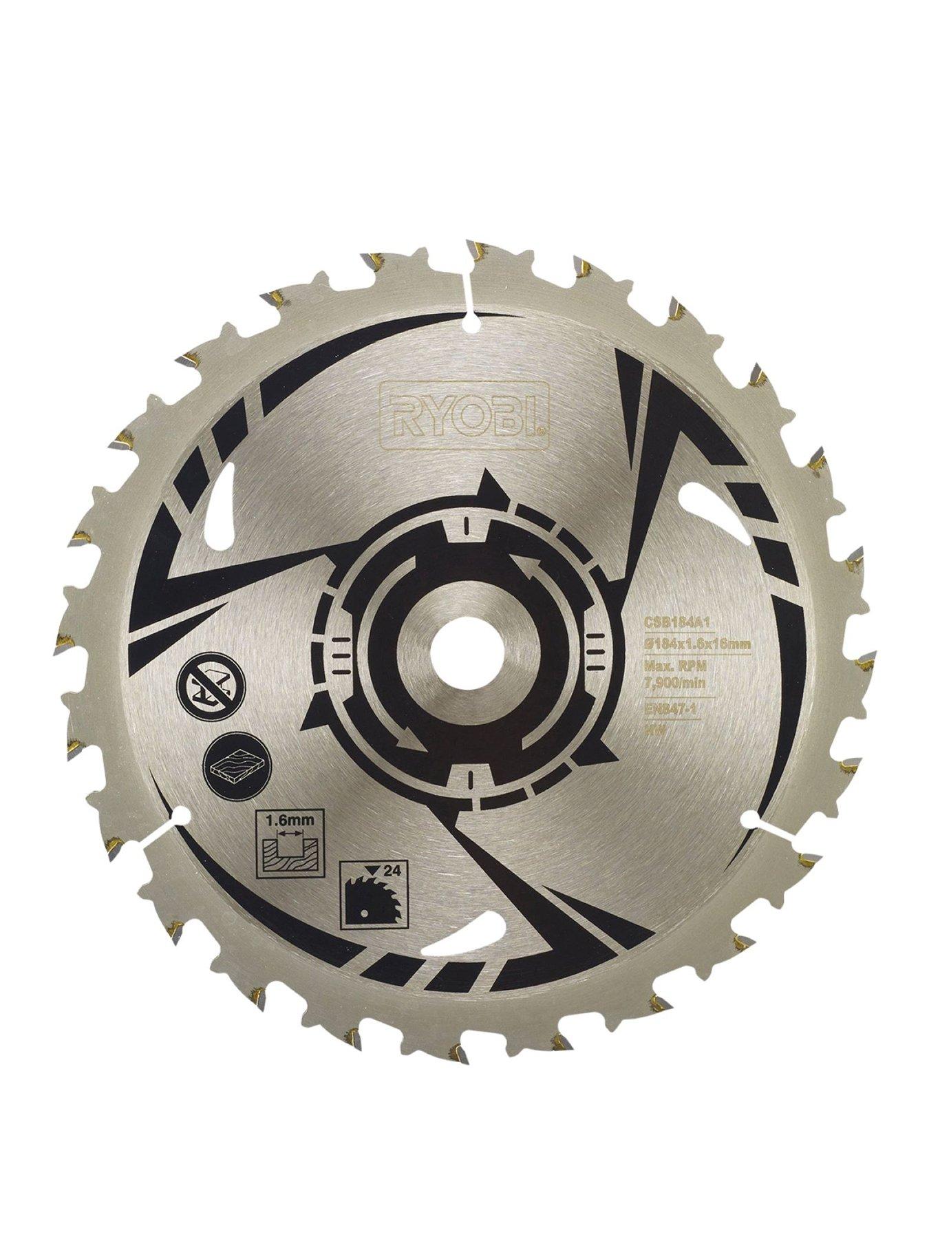 Product photograph of Ryobi Csb184a1 184mm Circular Saw Blade from very.co.uk