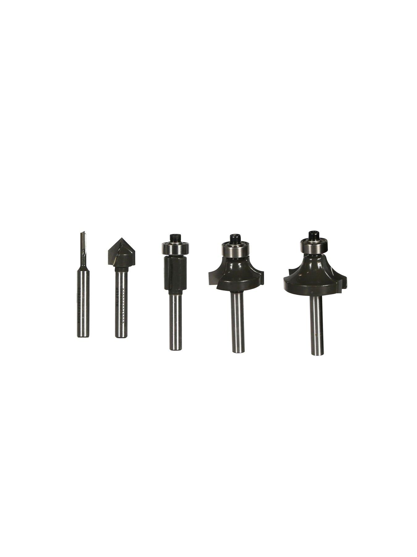 RYOBI RAKRBS5 5-Piece Router Cutters 6mm Shank | Very