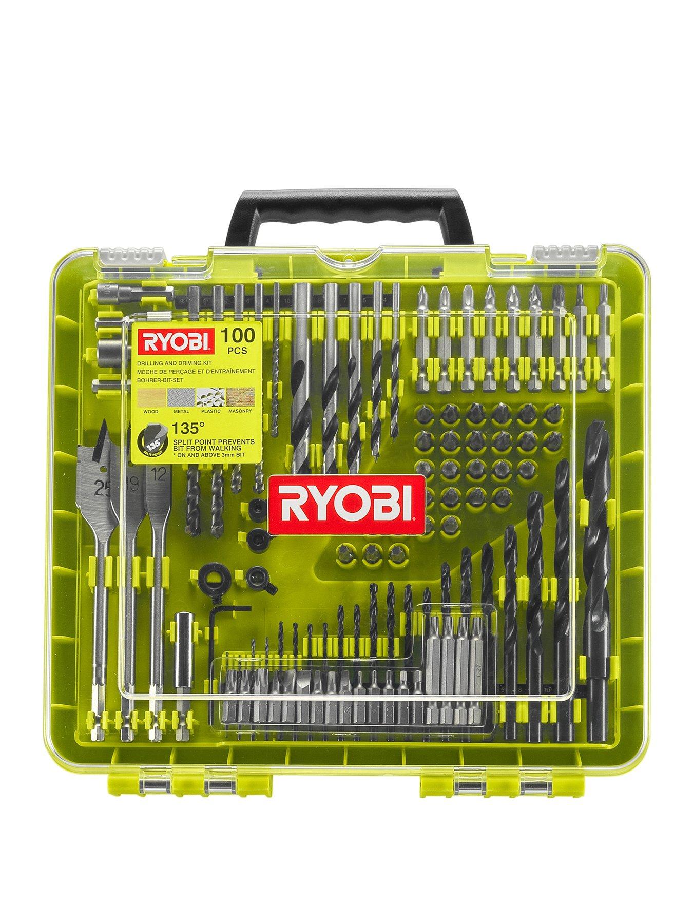 Ryobi 100 piece drill outlet set