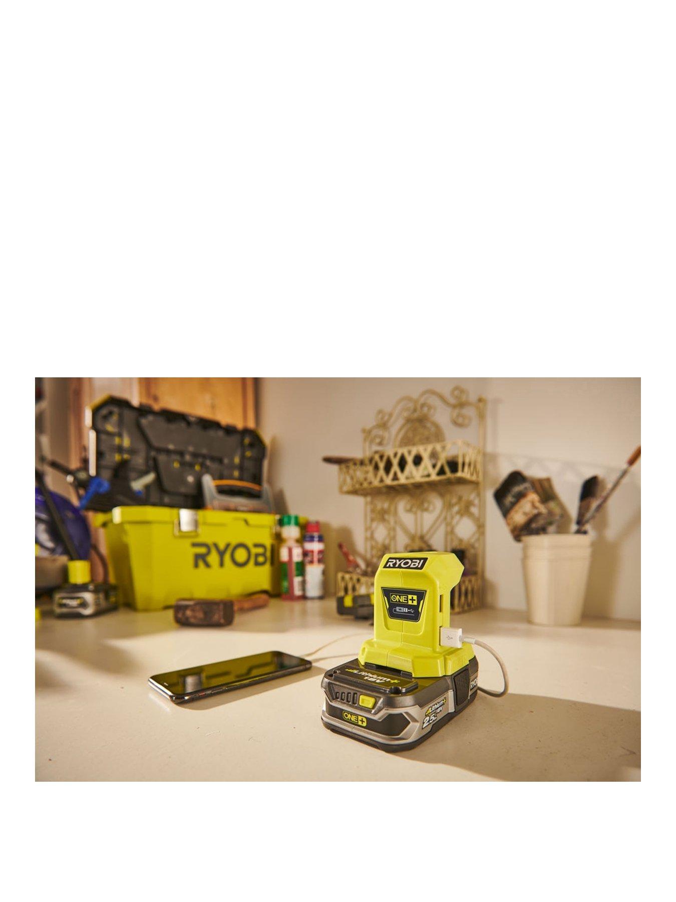 Ryobi 18v usb online power adapter